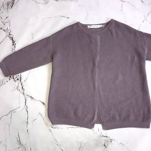 Contemporaine Exclusivité Simons Purple Cardigan Sweater Size Small